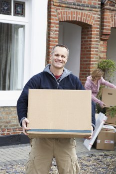 House movers working on a residential move in Wimbledon