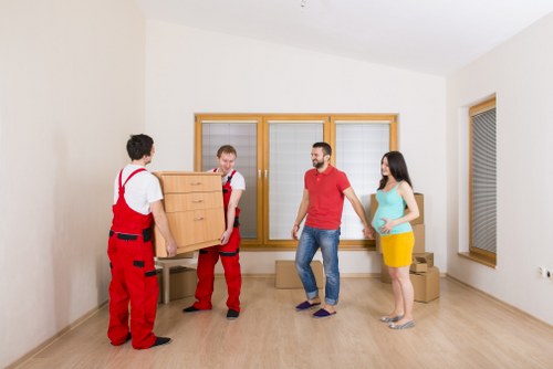 Man and van team helping with a local move in Wimbledon
