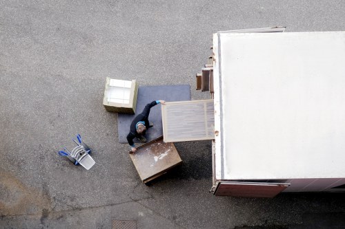 Removal team planning access for a Wimbledon property move