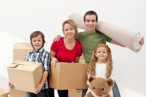 Packing and transport for office furniture and files in a Wimbledon business move