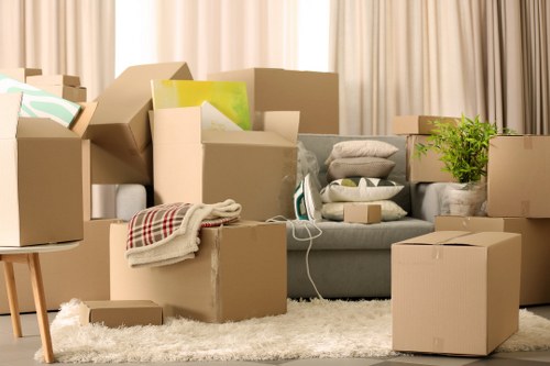 Furniture loading outside a Wimbledon residential property
