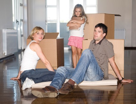 Professional movers handling access challenges at a Wimbledon property